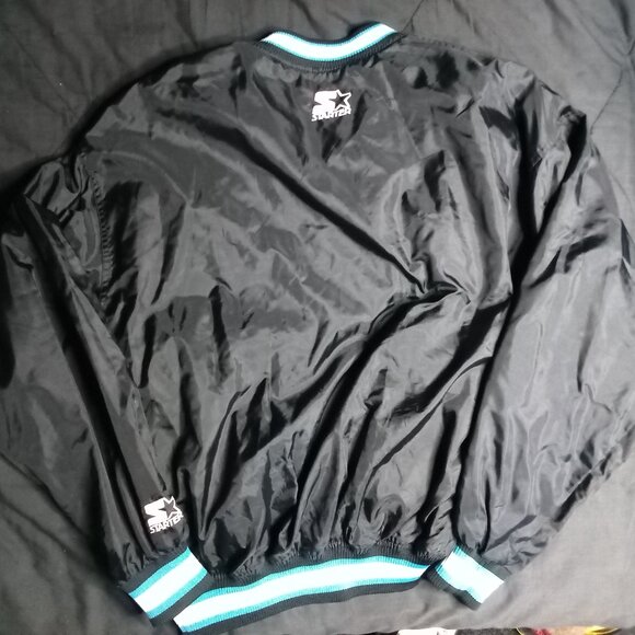 Vintage STARTER Pro Line Carolina Panthers Pullover Windbreaker Jacket - Picture 6 of 6